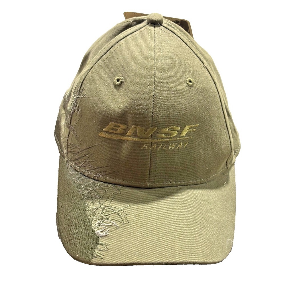 NWT BNST Railway Olive Green Dri Duck Hat Strapback Adjustable One Size